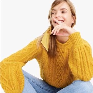 J Crew Wool Yellow Sweater